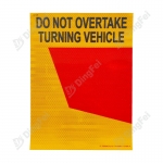 Reflective Sticker For Vehicle - Do Not Overtake Turning Vehicle Sticker